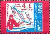 Farmer lady with ear, map