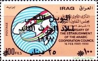 Map, flag ribbon
