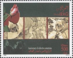 Opened mass graves from the time of Saddam, rose, weeping wo