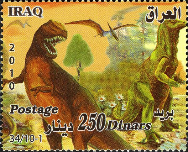Allosaurus, Pteranodon, Camptosaurus