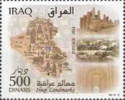 Map and ruins