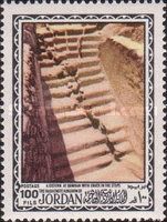Cracked cistern steps in Qumran