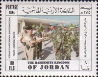 King Hussein Greeting Troops