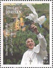 Pope Francis with a white dove; Churches at Christ's Baptism