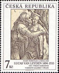 Lucas van Leyden (1494-1533): An Old Fool and a Woman, 1520