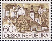 Village with a village square and church
