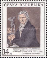 ANTONÍN MACHEK: Portrait of sculptor J. Malínský, 1818
