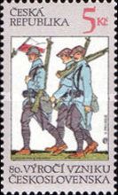 Motif from a postcard by V. Preissig - Fight for an independ