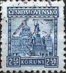 Prague, Statue of St. Wenceslas, stamp from Jaroslav Šetelík