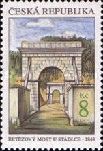 The chain bridge at Stádlec
