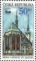 STAMP EXHIBITION: The church of St. Jacob in Brno