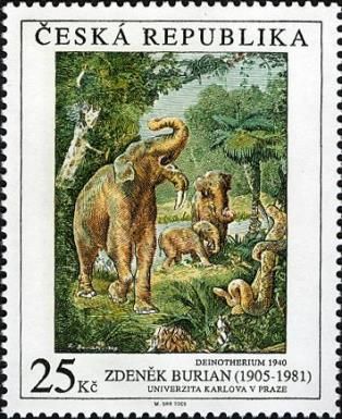 Zdenek Burian (1905-1981): Deinotherium, 1940
