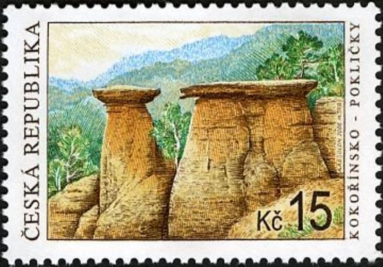 The Capstones formation in Kokořínsko area