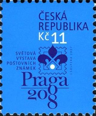 Logo of the World Exhibition of Postage Stamps PRAGA 2008