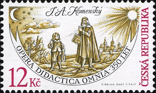 Work of J.A. Comenius: Opera didactica omnia - 350th anniv.