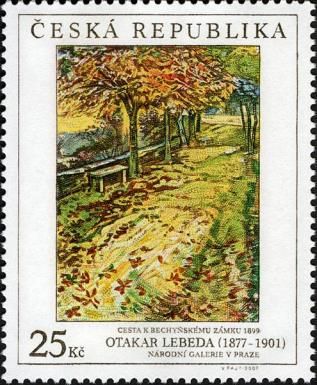 Otakar Lebeda (1877-1901): Way to Bechyne Castle, 1899