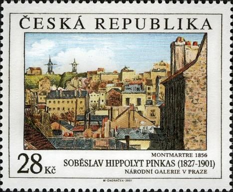 Sobeslav Hippolyt Pinkas (1827-1901): Montmartre, 1856