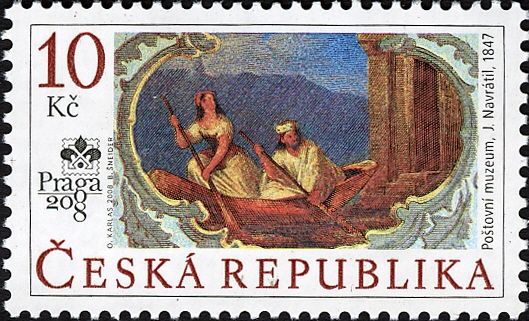 J. Navrátil: A Mural in the Postal Museum in Prague