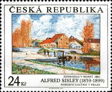 Canal Lock in Moret, Alfred Sisley (1882)