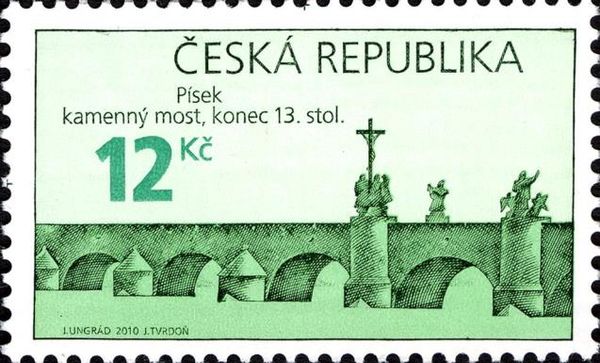 Historical Bridge in Pisek