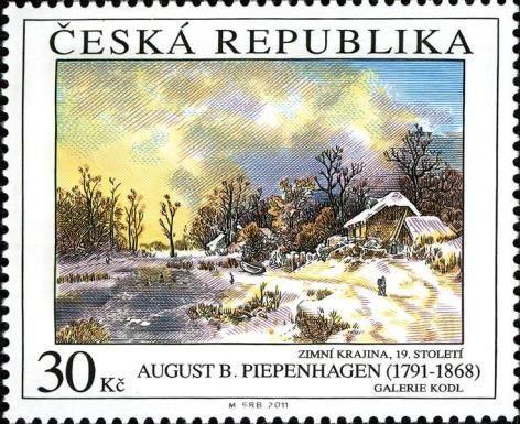 August Bedřich Piepenhagen (1791-1868): Winter landscape