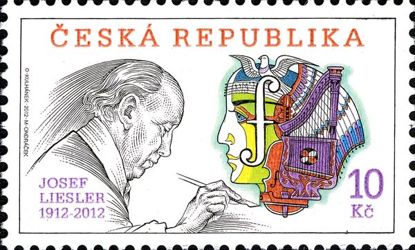 Josef Liesler (1912-2012), Stamp designer