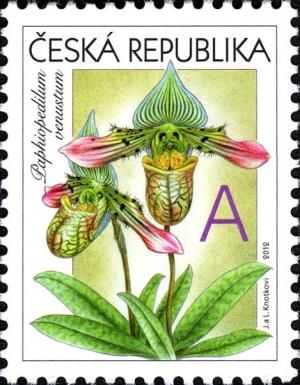 Greeting-Stamp Motif - Orchids - A