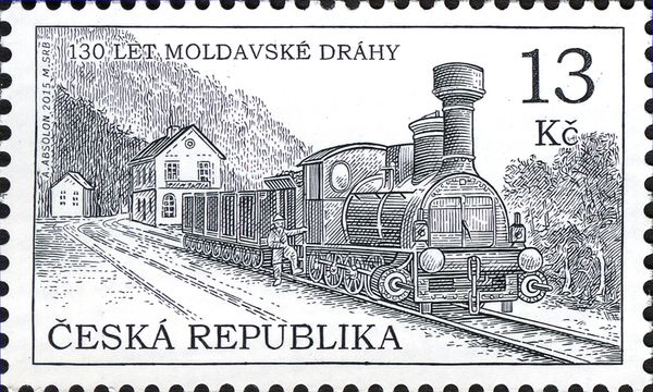 Locomotive Louny at the Railway Station in Dubí