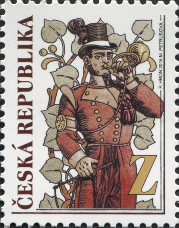 Postman from the fresco in the Hall of the Main Post Office