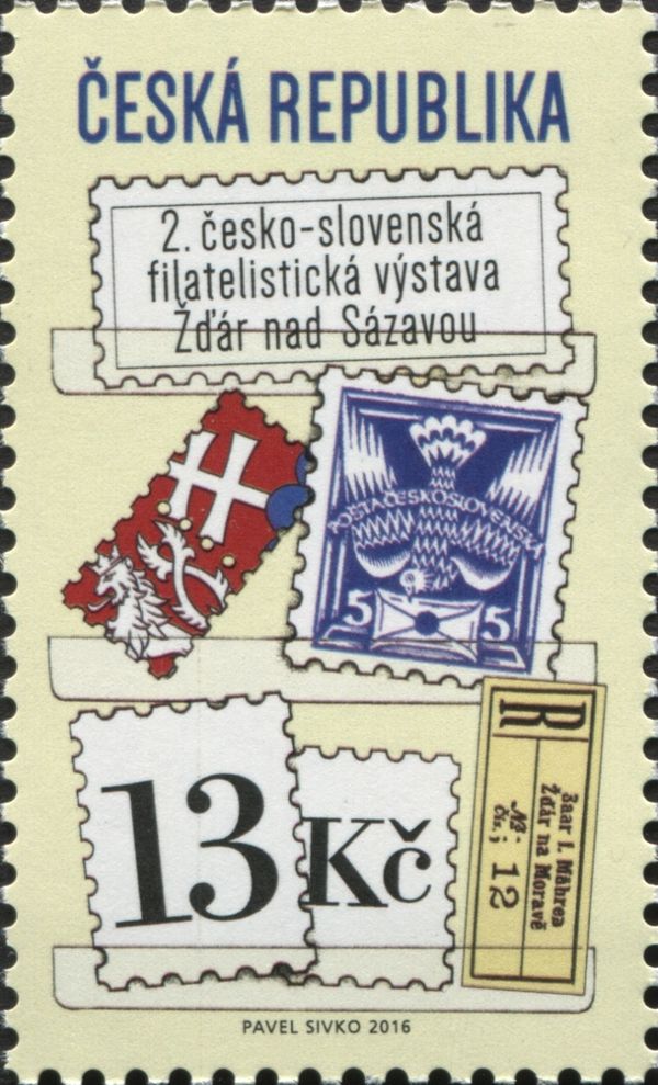 Collage with stamp Dove 5h