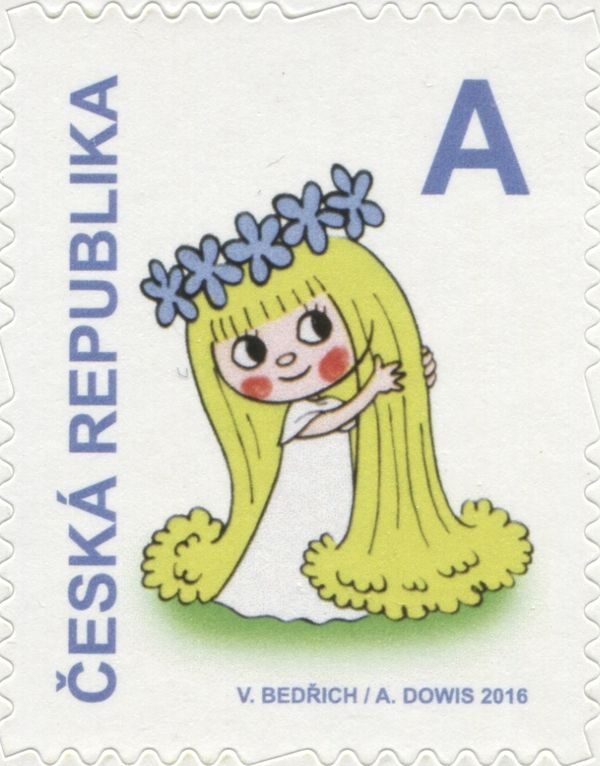 Fairy Amálka - stamp from booklet