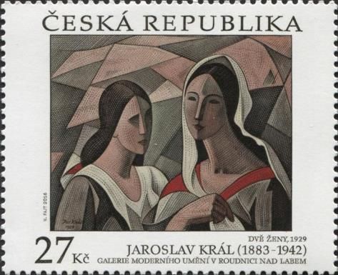 Two women (1929), by Jaroslav Král (1883-1942)