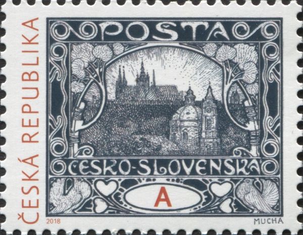 Heritage of Czech Philatelic Design : Mucha's Hradcany