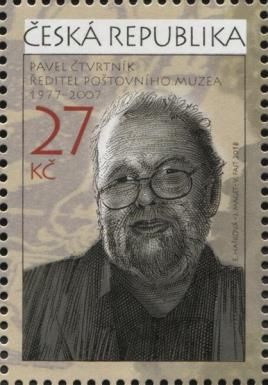 Pavel Čtvrtník, director of the postal museum 1977-2007