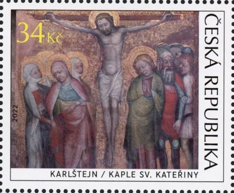 Crucifixion, Chapel of St Catherine, Karlštejn Castle