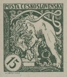 Bohemian Lion breaking its Chains