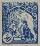 Bohemian Lion Breaking Its Chains