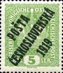 Austrian Stamps of 1916-18 overprinted in black or blue
