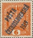 Austrian Stamps of 1916-18 overprinted in blue