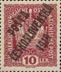 Austrian Stamps of 1916-18 overprinted in black or blue