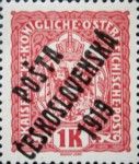 Austrian Stamps of 1916-18 overprinted in black