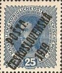 Austrian Stamps of 1916-18 overprinted in black or blue