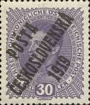 Austrian Stamps of 1916-18 overprinted in black or blue