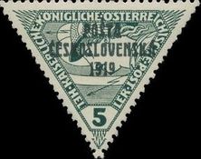 Austrian Express Mail from 1916 overprinted
