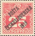 Austrian Postage Due Stamps from 1908/13 overprinted