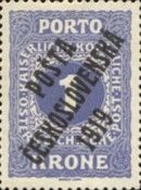 Austrian Postage Due Stamps from 1916 overprinted