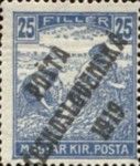 Hungarian Stamps from 1916-18 overprinted