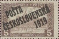 Hungarian Stamps from 1917 overprinted