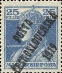 Hungarian Stamps from 1918 overprinted