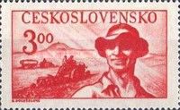 Farmer and farm scene